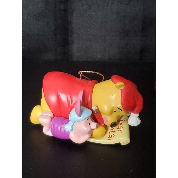 Vtg Winnie the Pooh, Piglet, Tigger 3" Plastic Christmas Tree Ornaments LOT of 4 - Picture 3 of 5